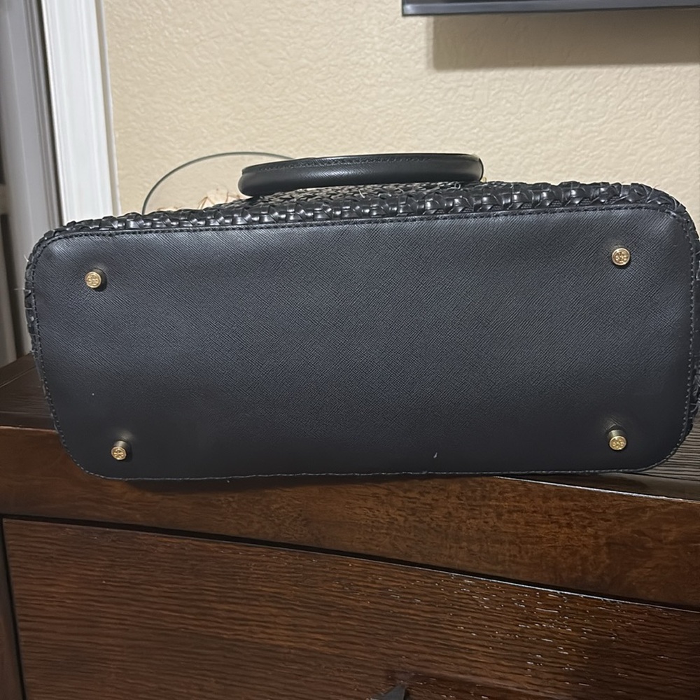 Tory Burch Robinson Reva Woven Dome Satchel - Picture 6 of 10